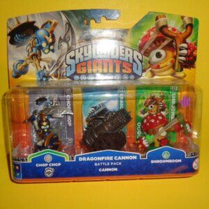 Skylanders Giants, Chop Chop, Cannon, Shroomboom Trio New Sealed